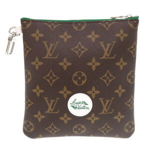LOUIS VUITTON Brown Monogram Pouch